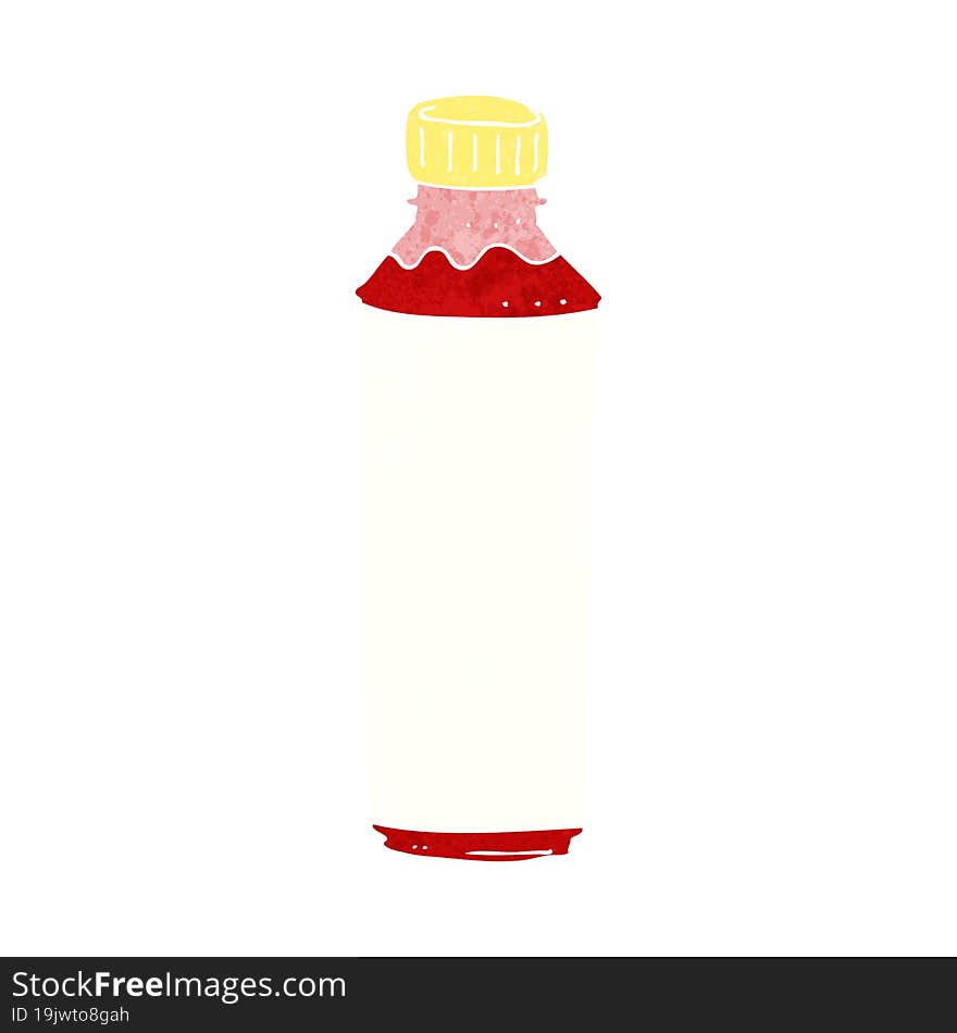 cartoon juice bottle