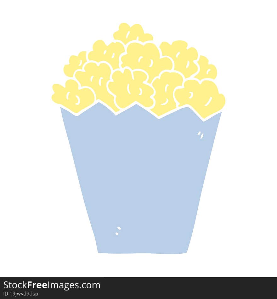 Cartoon Doodle Popcorn