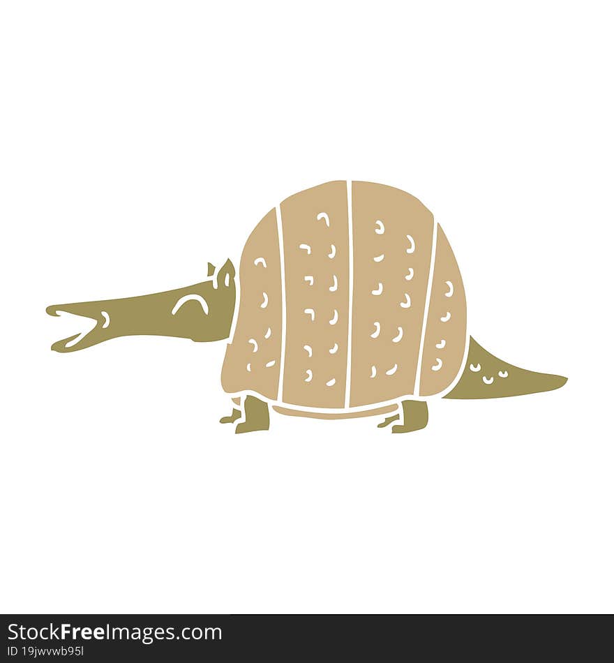 cartoon doodle armadillo