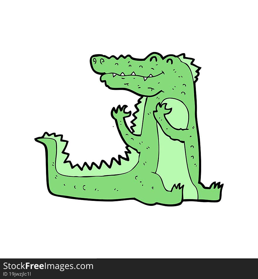 cartoon crocodile