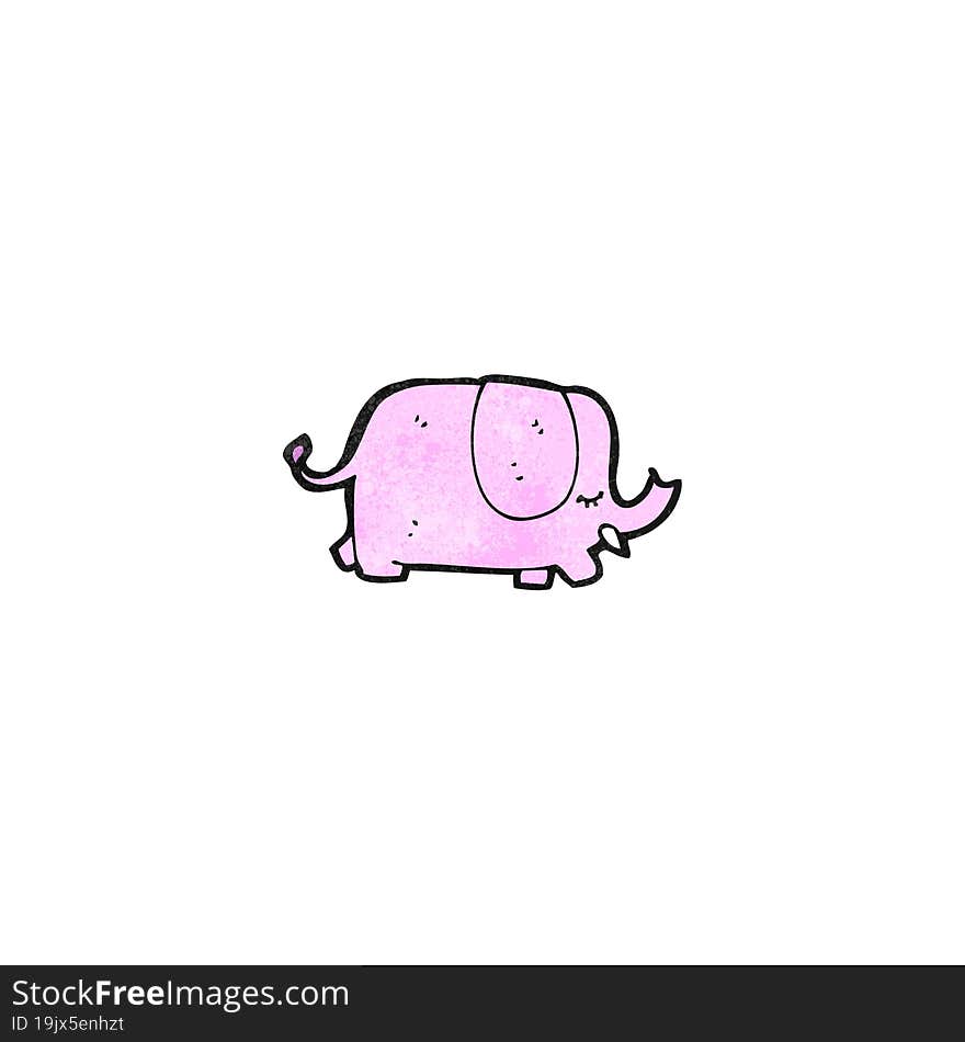 cartoon pink elephant