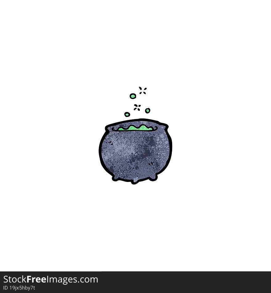 cartoon magic cauldron