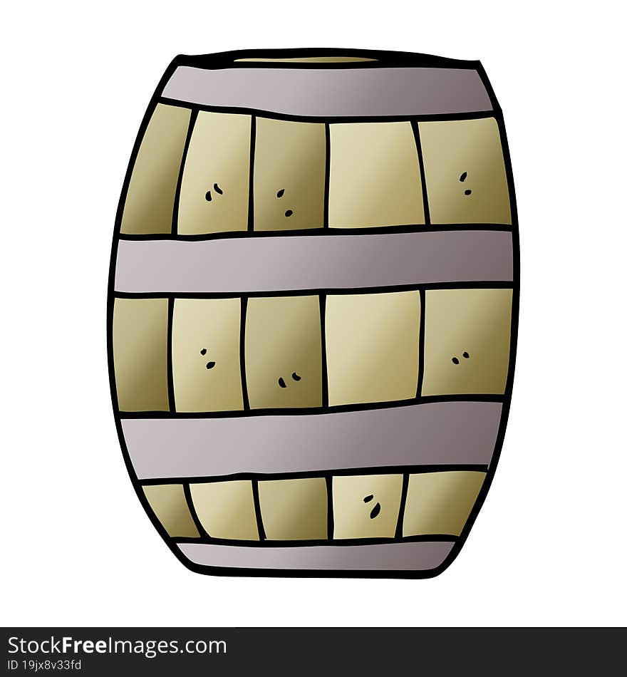 cartoon doodle beer barrel