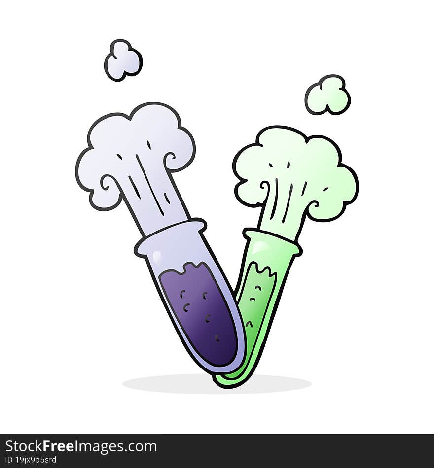 Cartoon Chemical Reaction