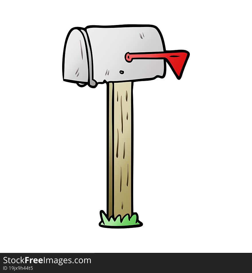 cartoon mailbox. cartoon mailbox