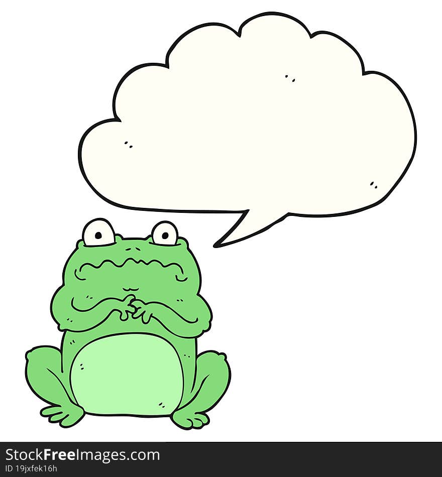 speech bubble cartoon funny frog