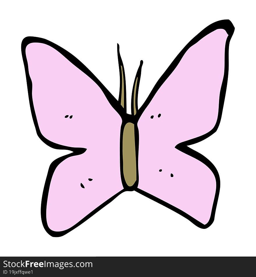 cartoon butterfly symbol