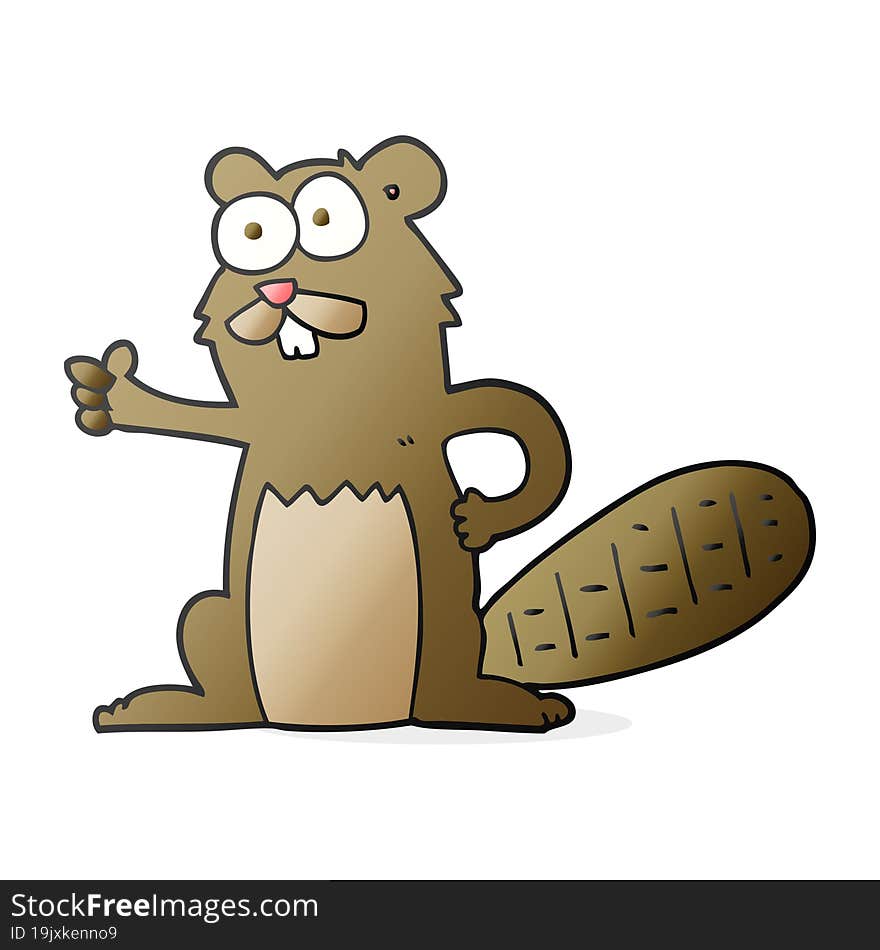 cartoon beaver