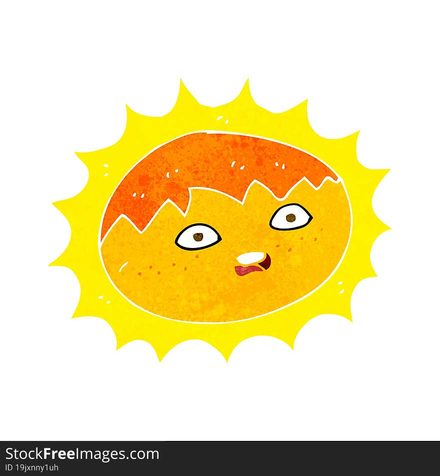 cartoon sun