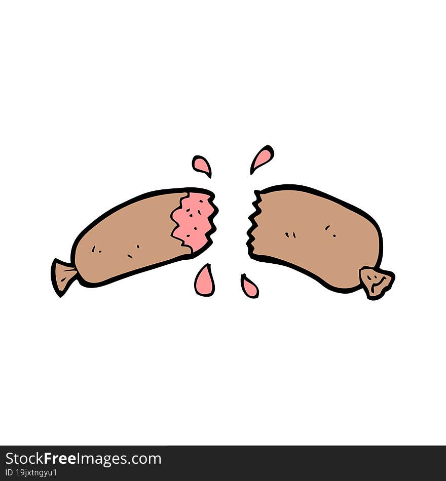 cartoon sausage