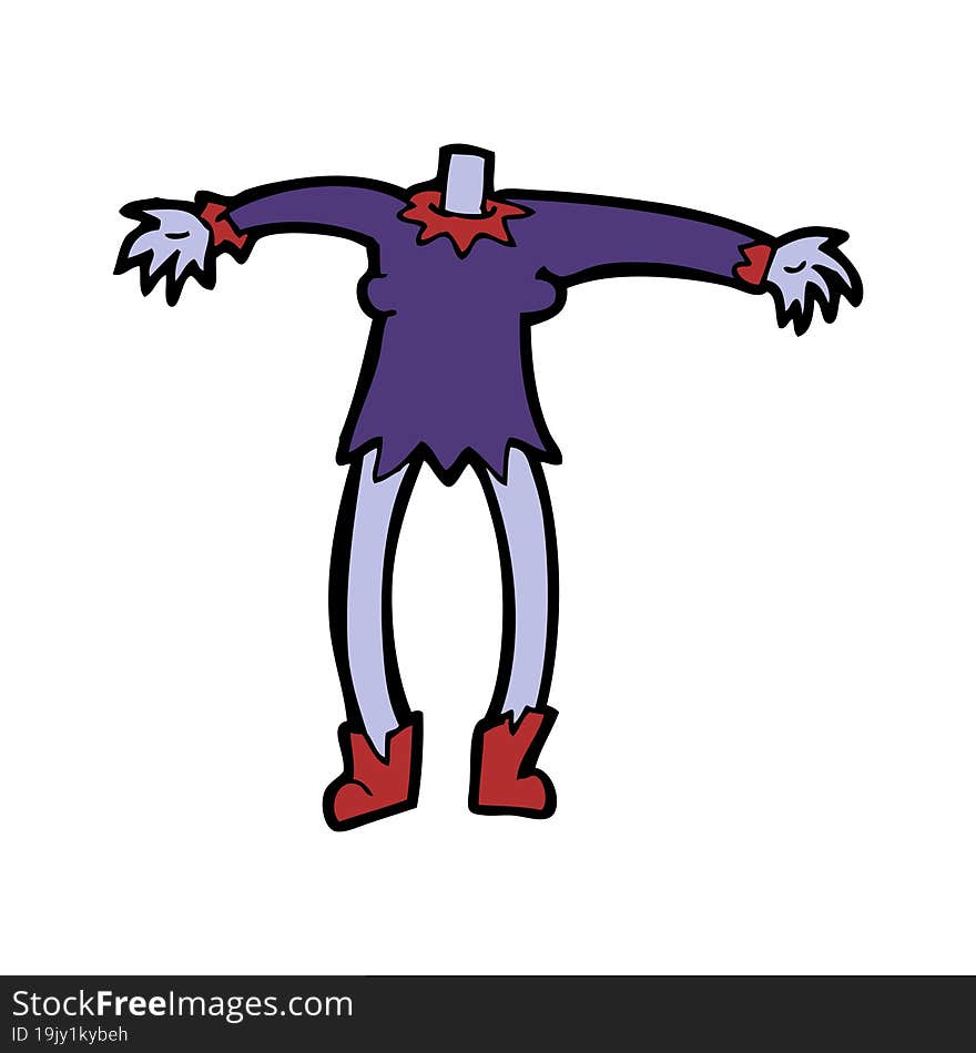 cartoon vampire body (mix and match cartoons or add own photo he