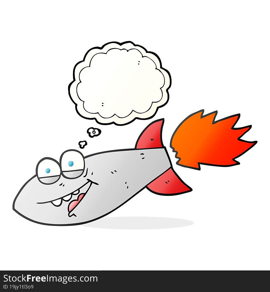 thought bubble cartoon missile