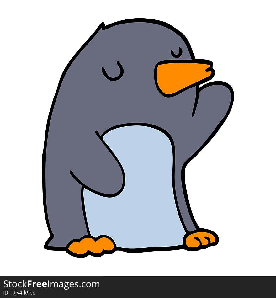 cartoon penguin