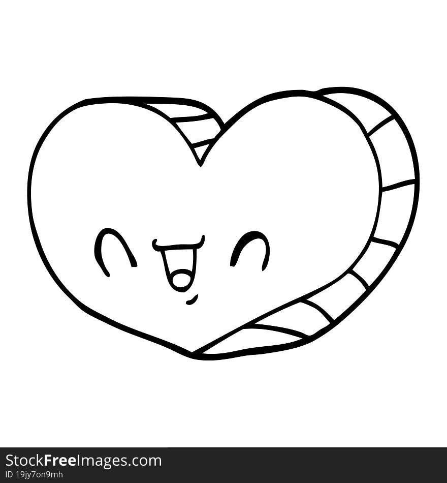 cartoon love heart