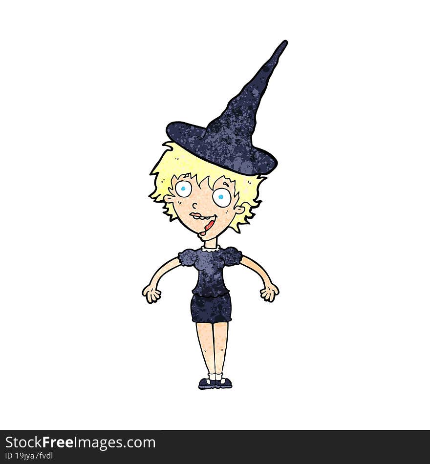 cartoon halloween witch