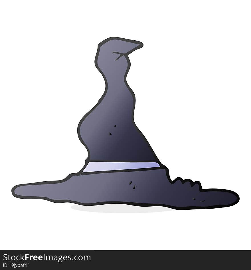 cartoon witch s hat