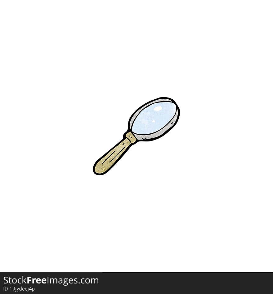 cartoon magnifying glass