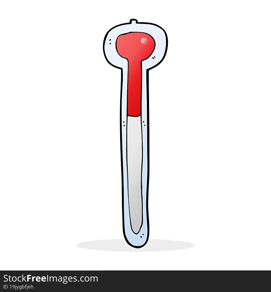 cartoon thermometer