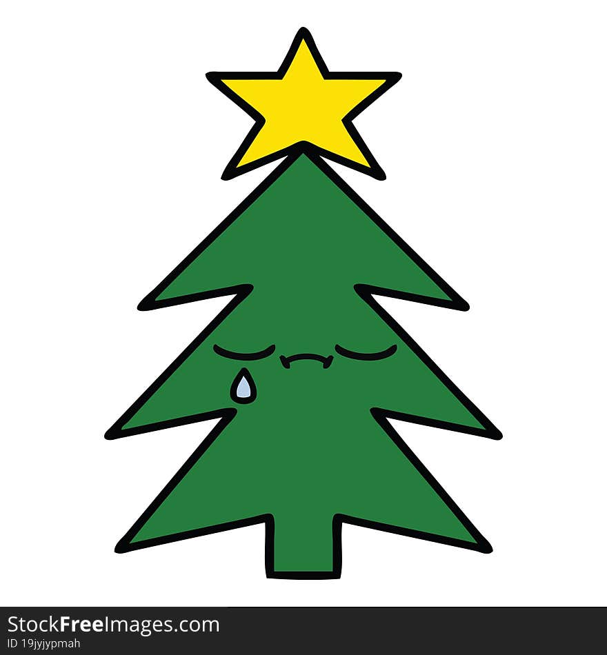 Cute Cartoon Christmas Tree