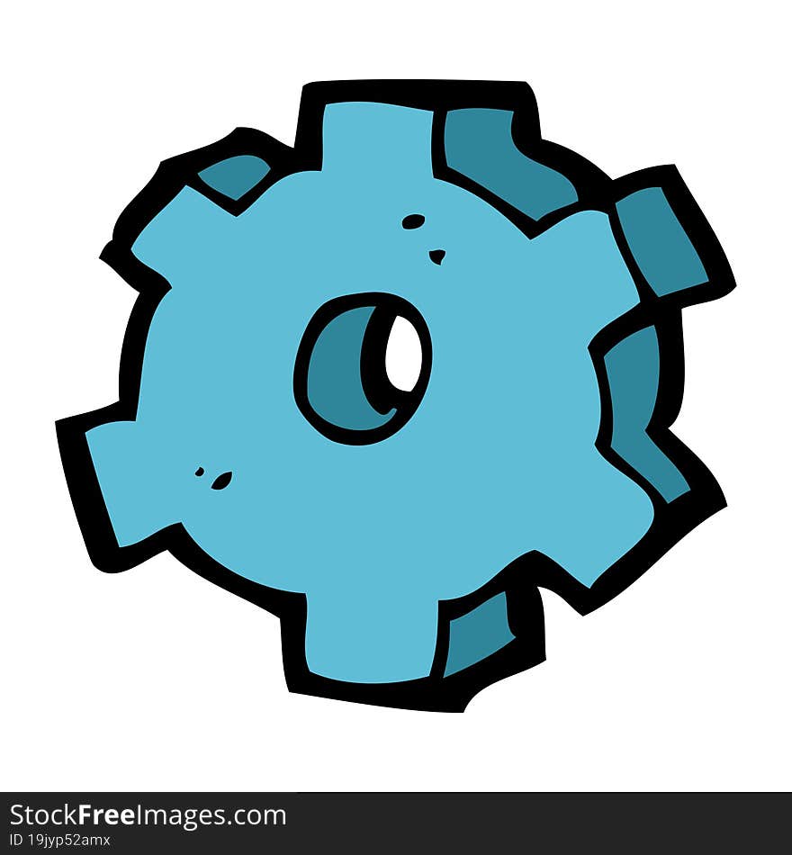 Cartoon Cog Symbol