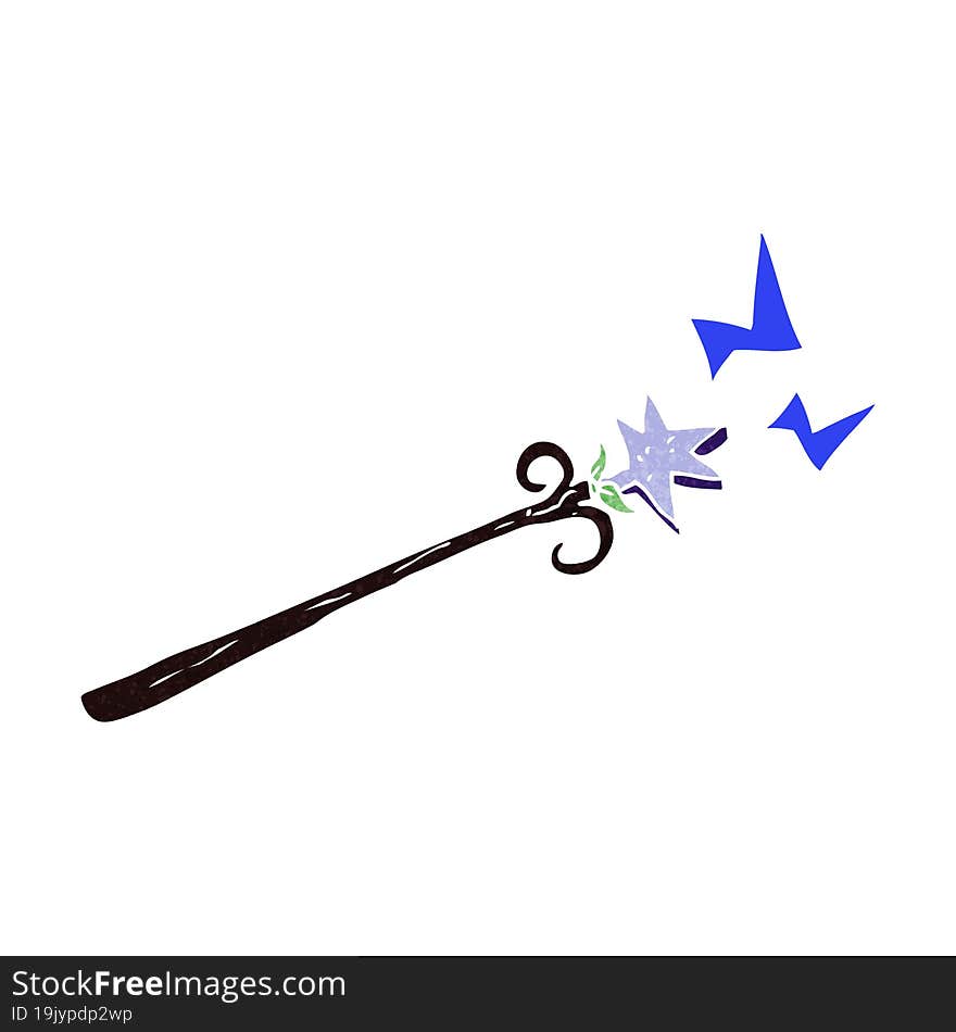 cartoon magic wand