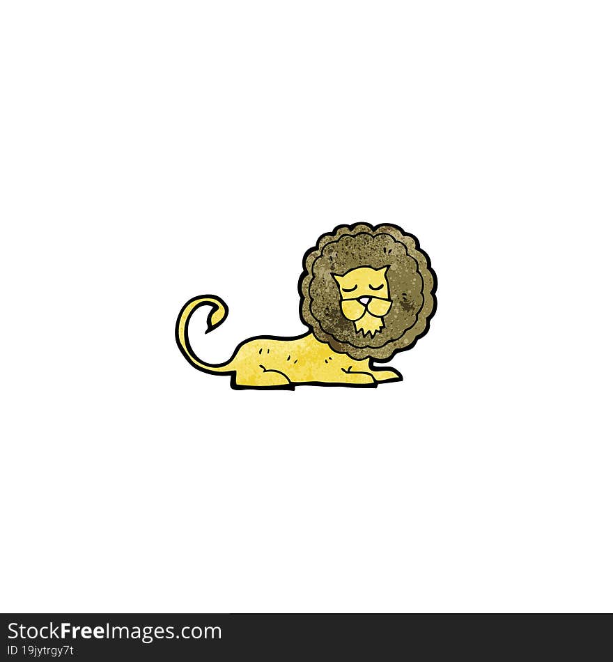 cartoon roaring lion