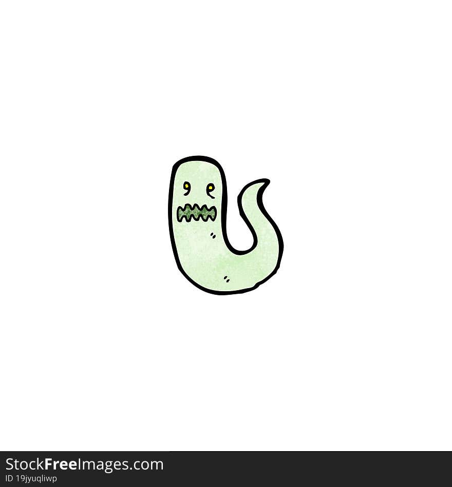 Cartoon Green Ghost