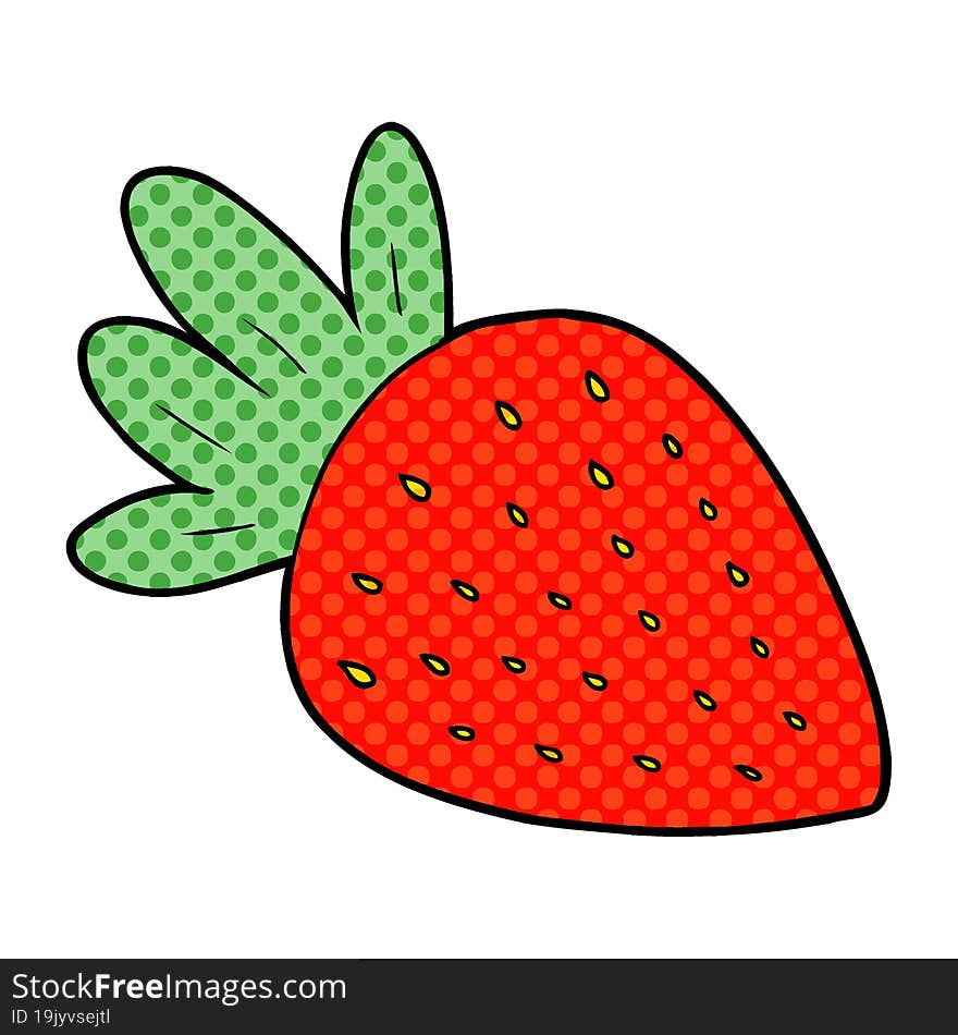 cartoon strawberry. cartoon strawberry