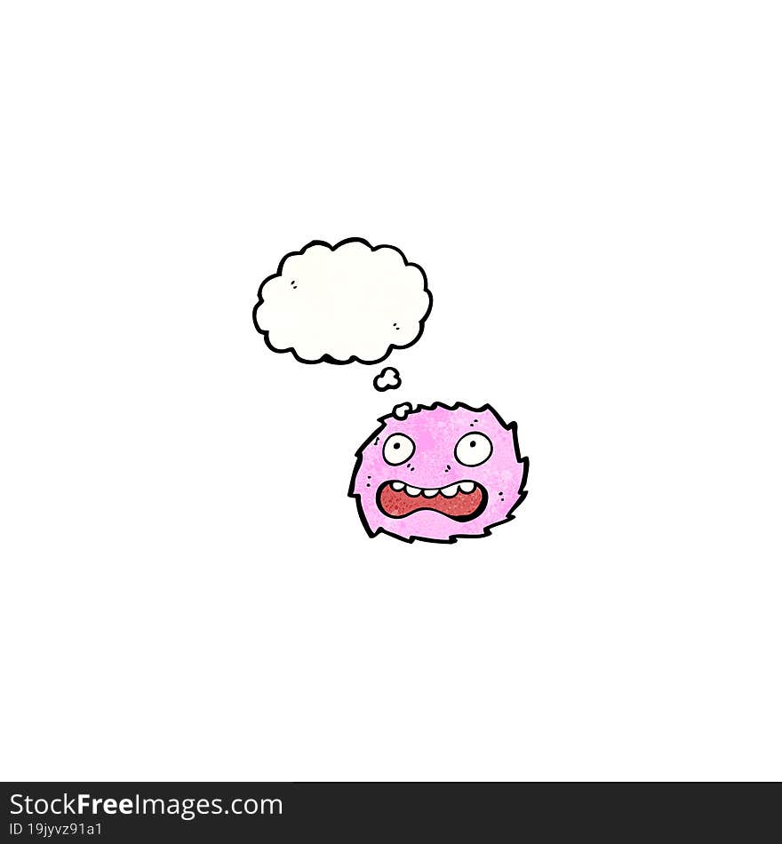 Pink Furry Creature Cartoon