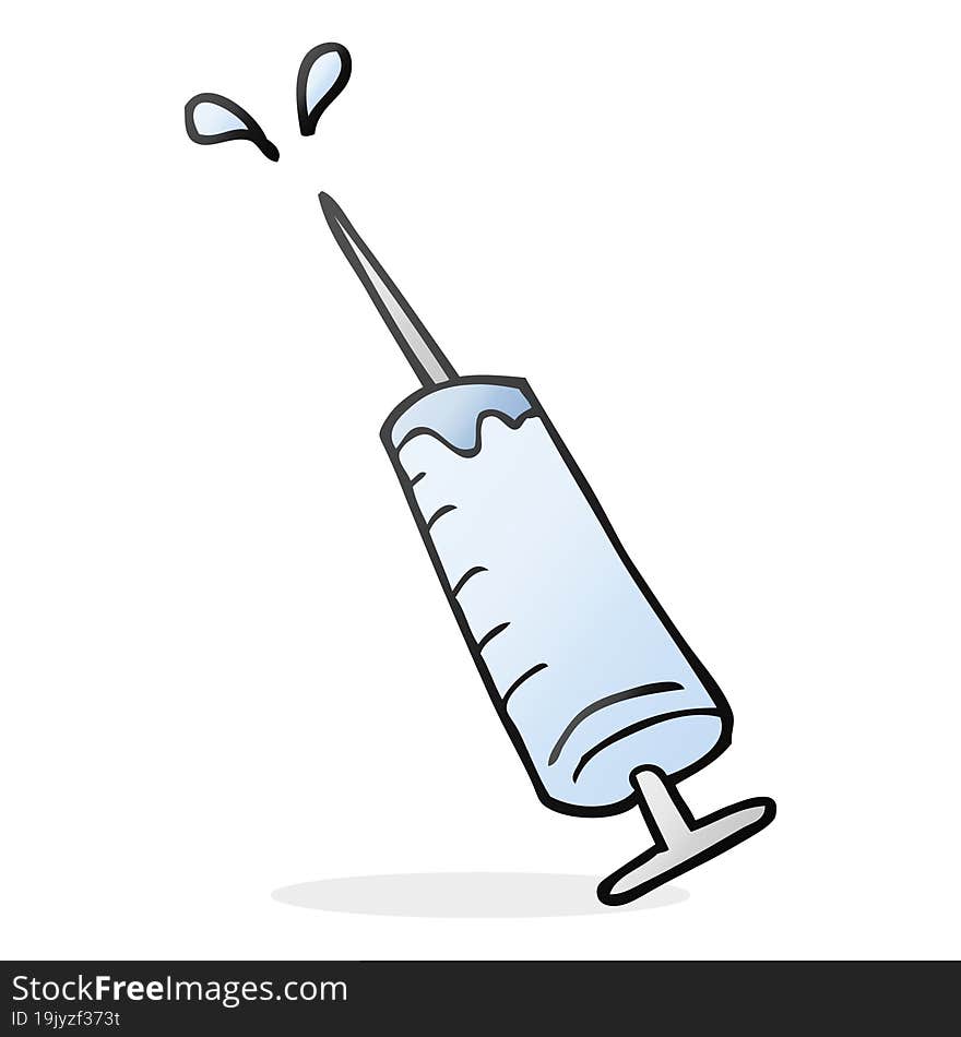 cartoon medical needle