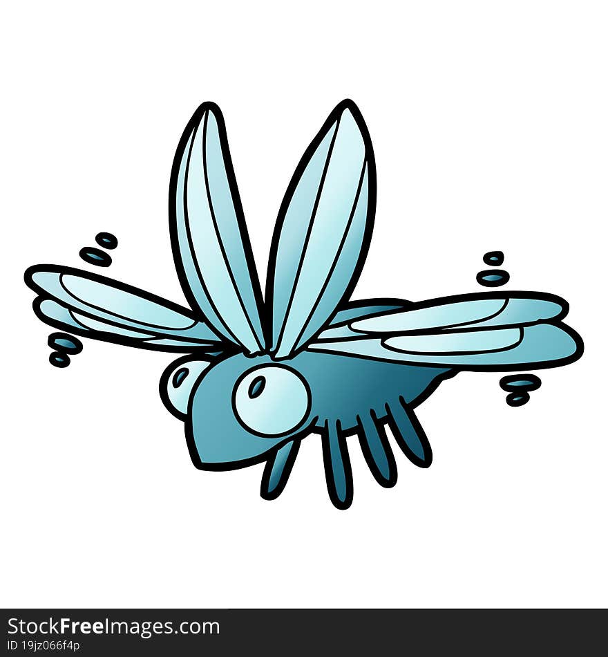 cute cartoon bug flying. cute cartoon bug flying