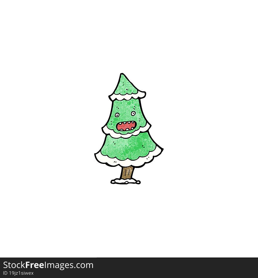 cartoon christmas tree