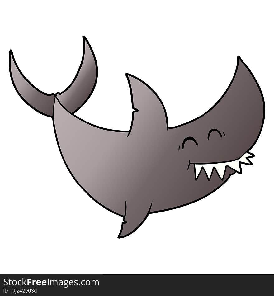 cartoon shark. cartoon shark