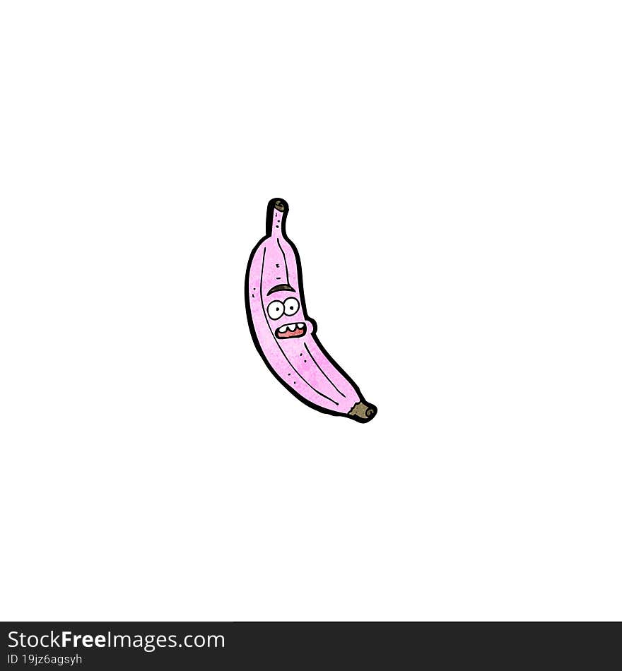 cartoon pink banana