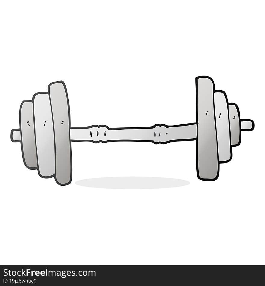 cartoon barbell