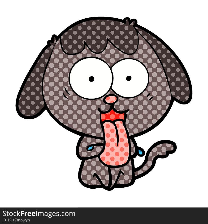 cute cartoon dog. cute cartoon dog