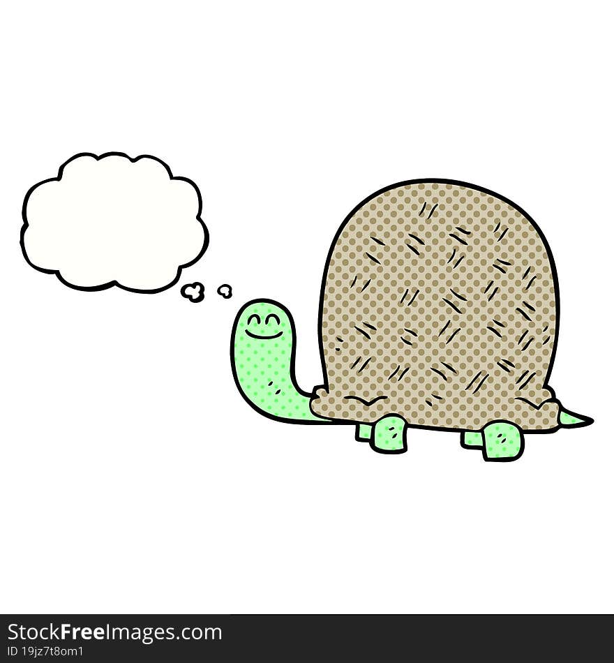 thought bubble cartoon tortoise