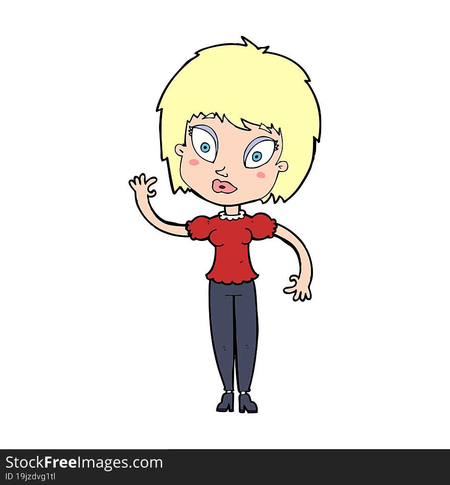 cartoon pretty girl