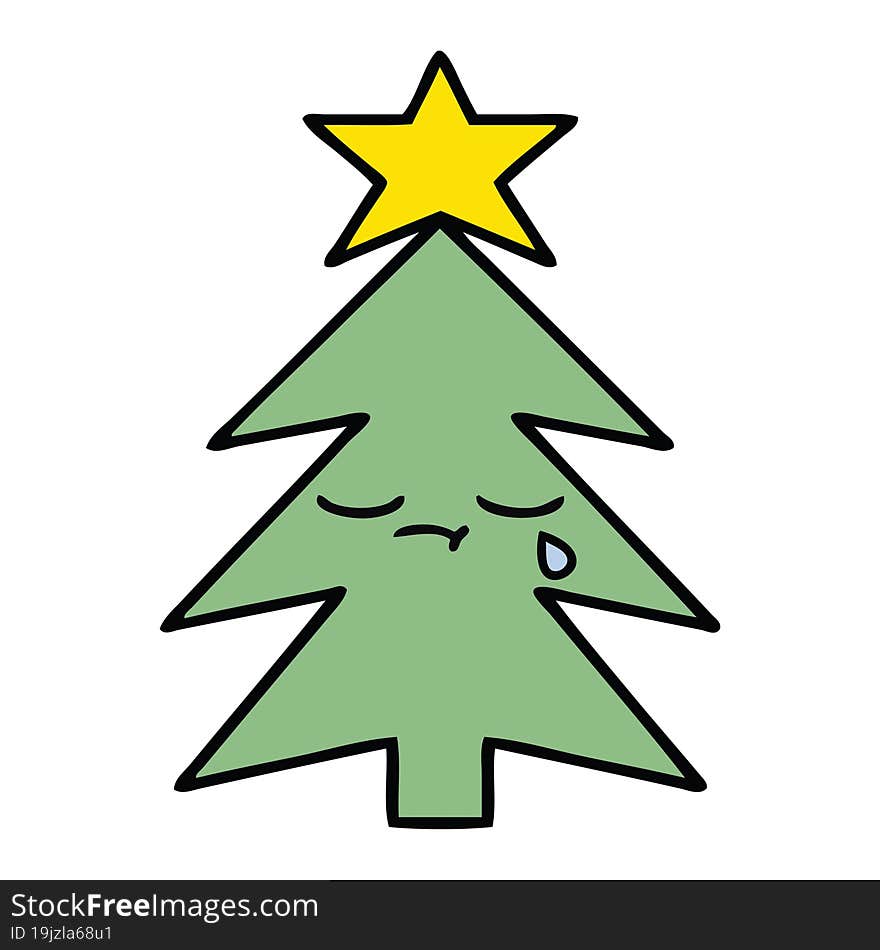 cute cartoon christmas tree