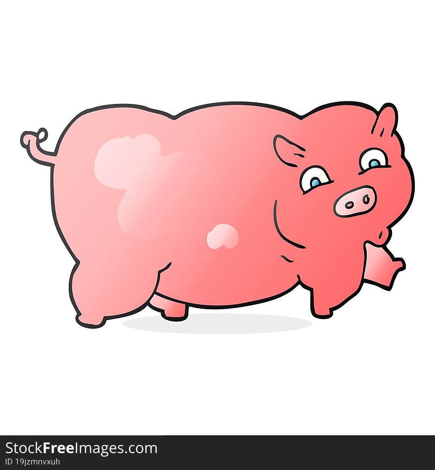 cartoon pig