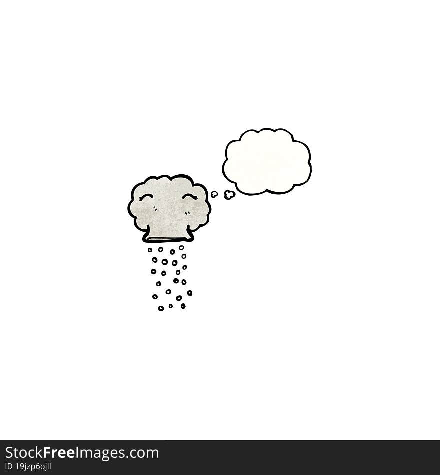 cartoon snow cloud