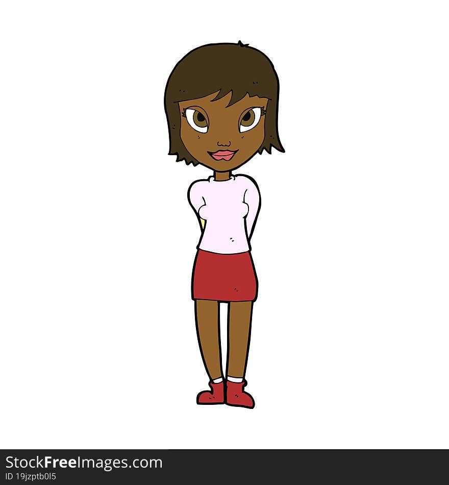 cartoon pretty girl