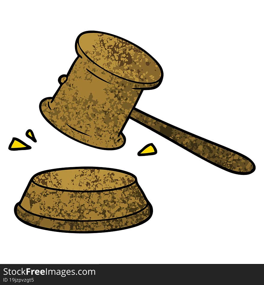 cartoon gavel. cartoon gavel