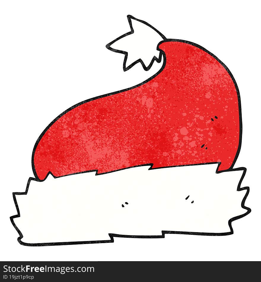 Textured Cartoon Christmas Hat