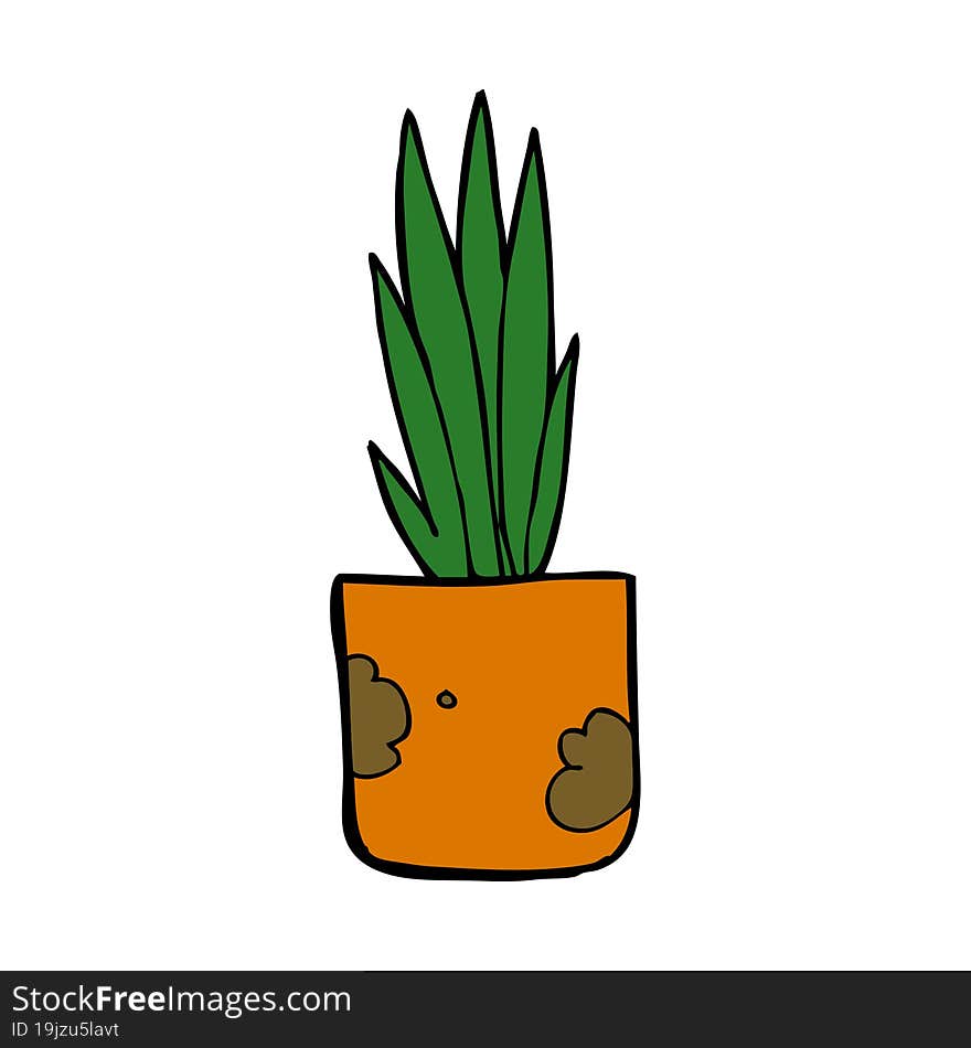 Cartoon House Plant