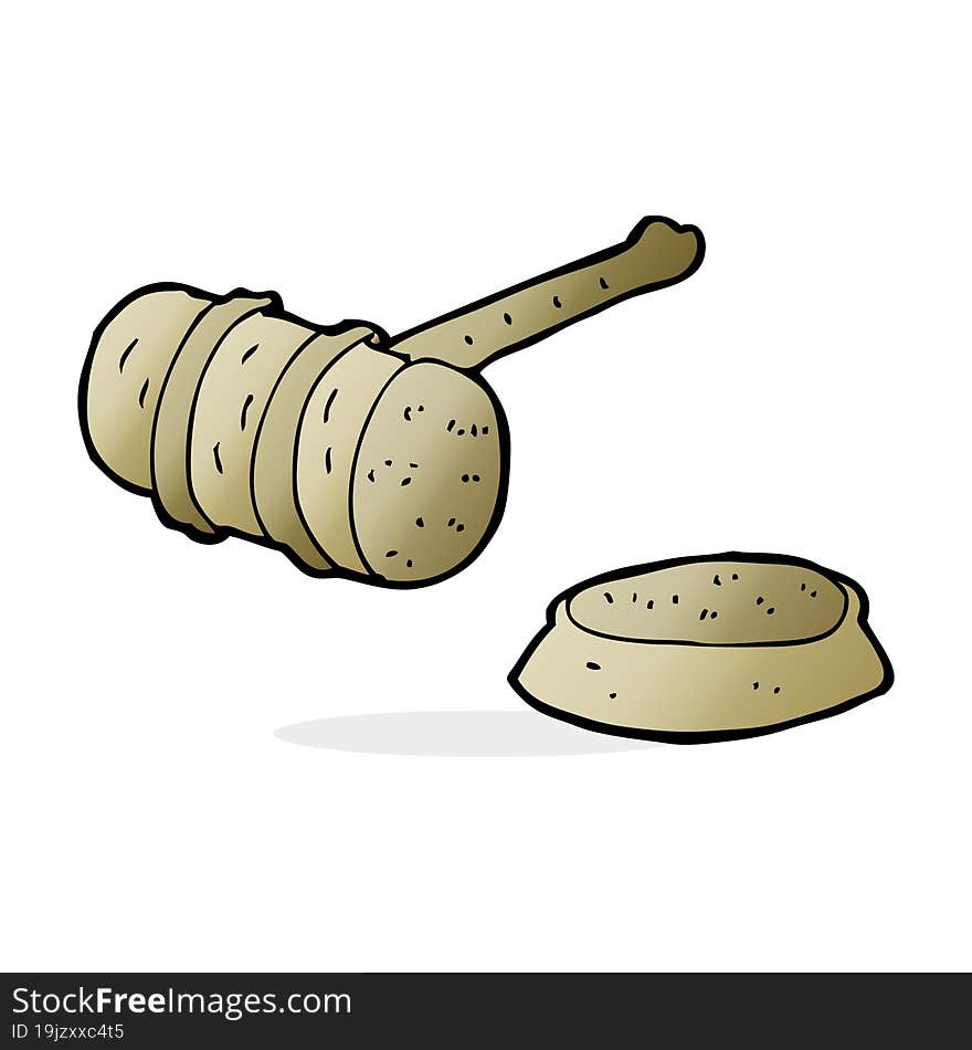 cartoon gavel