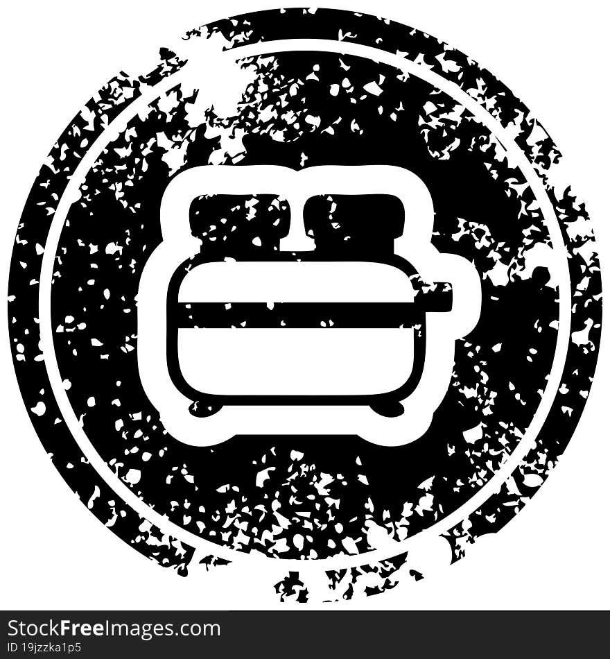 Burnt Toast Distressed Icon