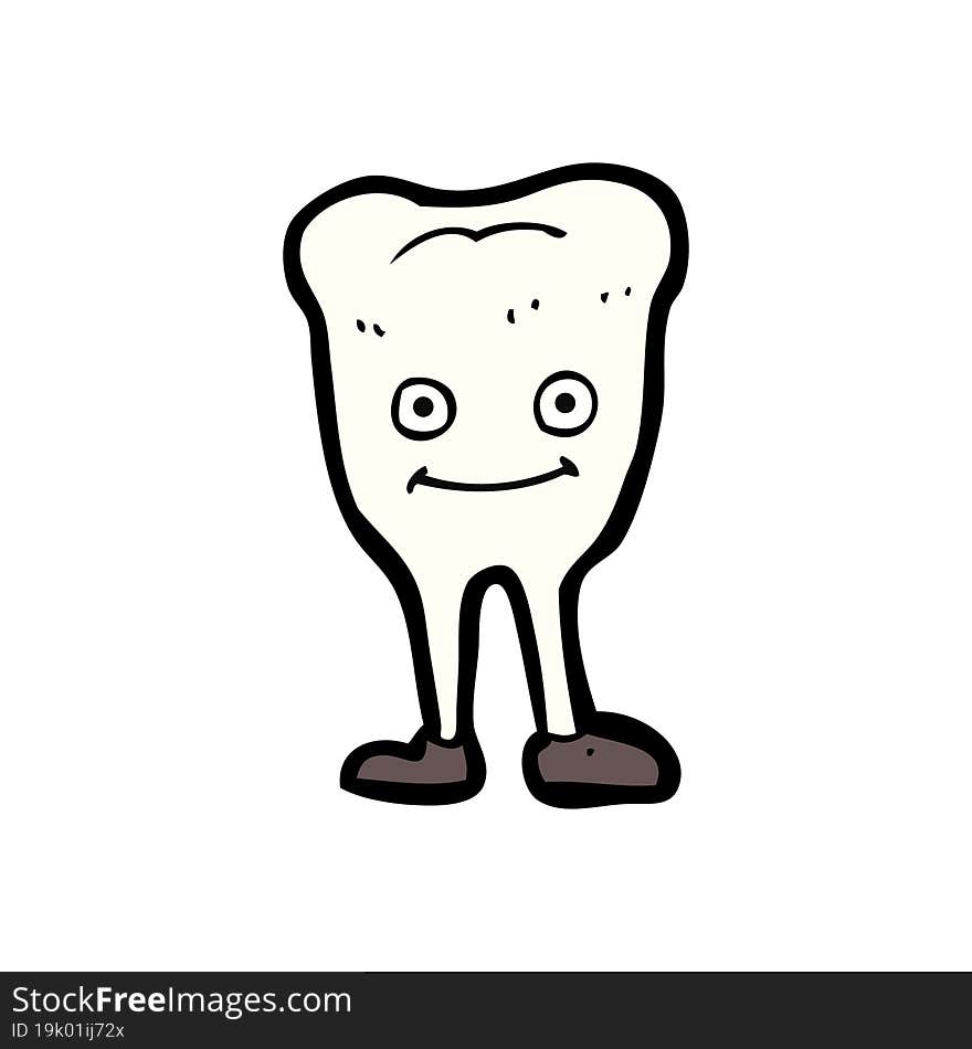 cartoon happy tooth