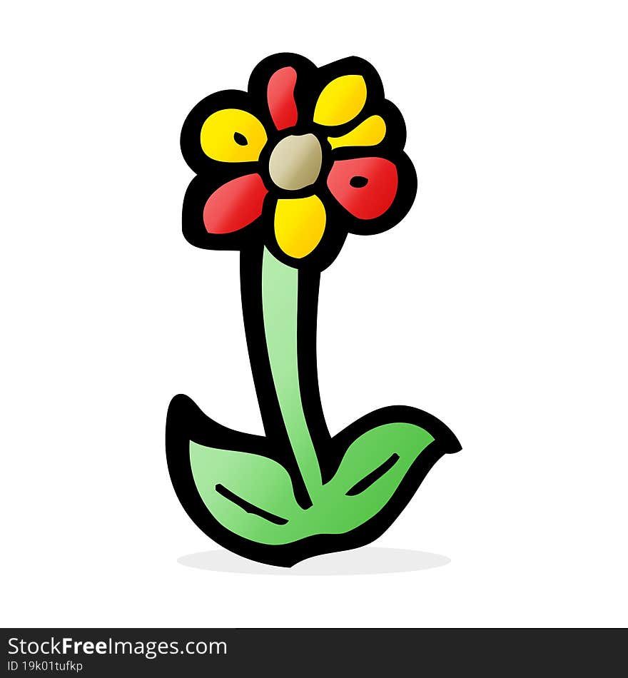 Cartoon Flower Symbol