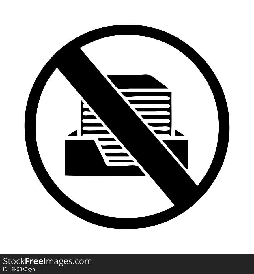 flat symbol paperless office symbol